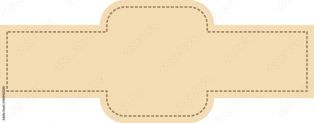Poster label frame design element set