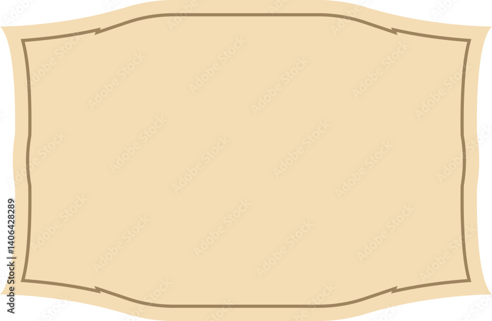 Poster label frame design element set