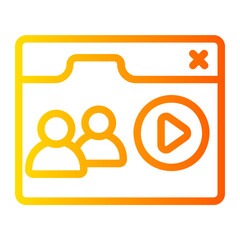 audience gradient icon