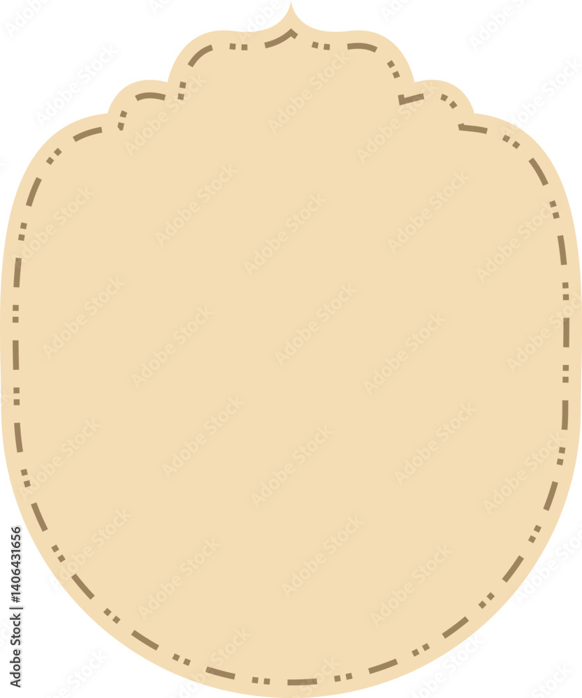 Poster label frame design element set