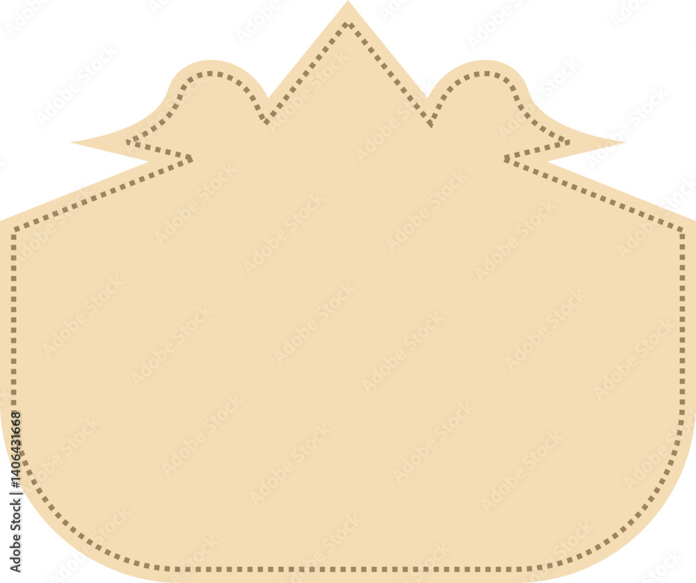 Poster label frame design element set