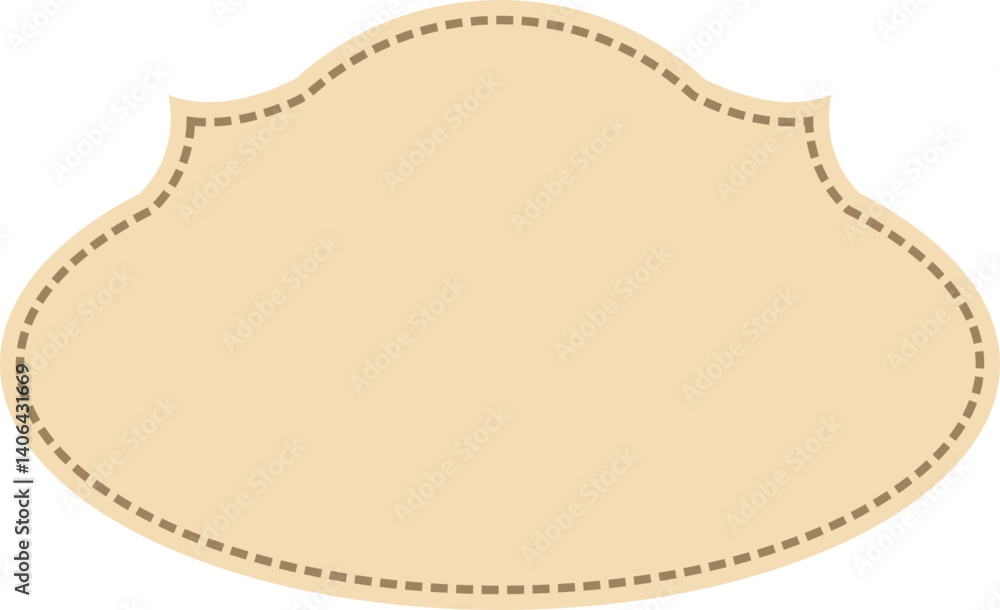 Poster label frame design element set