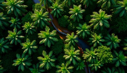 Bird’s Eye View of Jungle Canopy