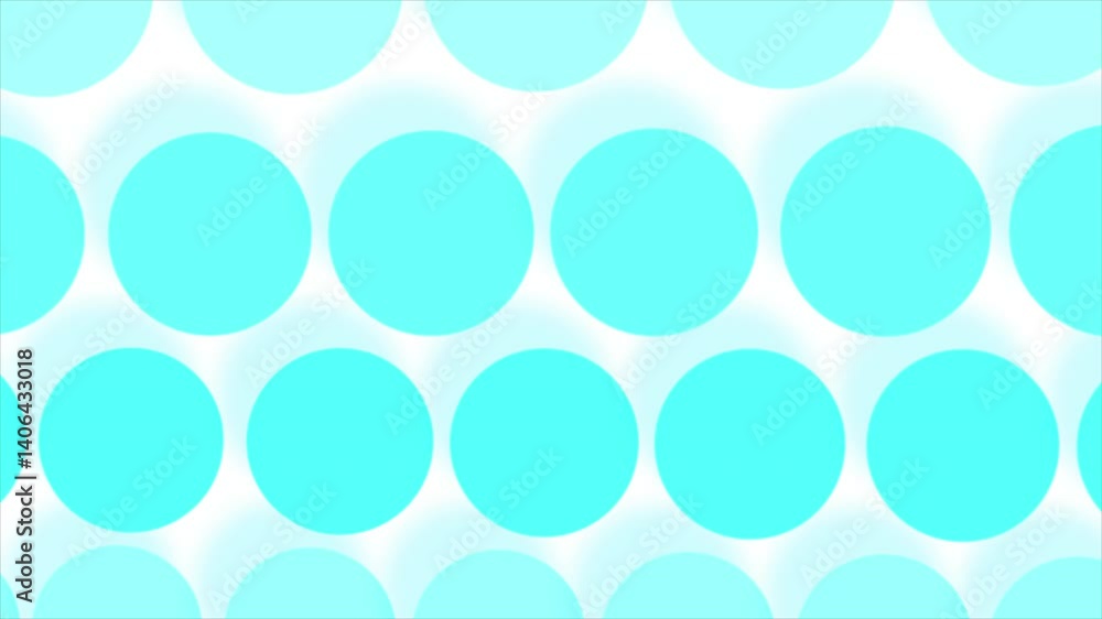Poster simple repeating pattern of light blue circles on a white background suitable for backgrounds, packa