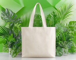 Eco Tote Bag, Green Plants