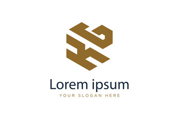 Obraz premium Initial KG Logo Polygon Shape Letter logo Design white background