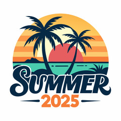 summer t shirt design vector