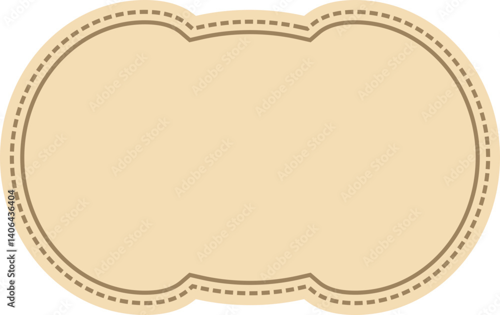 Poster label frame design element set
