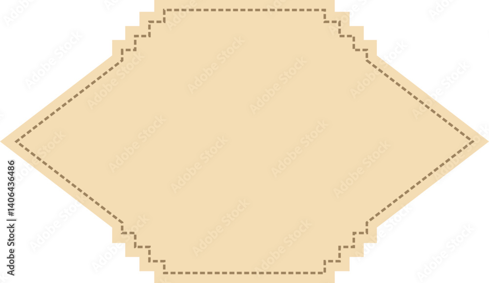 Poster label frame design element set
