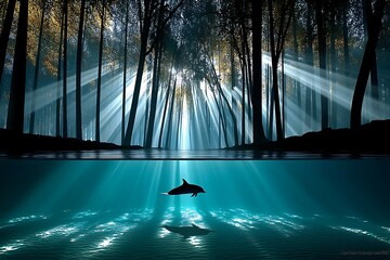 Dolphin Forest Sunbeams