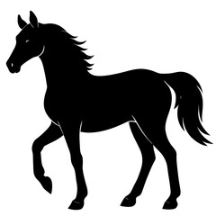 black horse vector