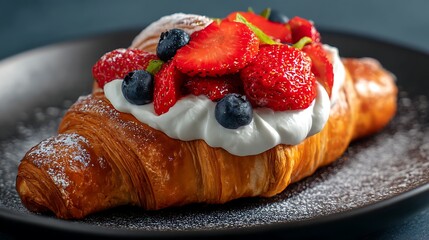 ベリーとクリームのスイーツクロワッサン