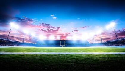 Football Stadium Night Game