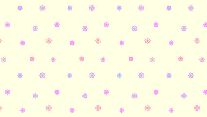 レトロポップ！カラフルフラワーパターン⭐︎イエロー