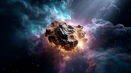Moonlight Glowing Asteroid Perspective Faintly