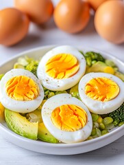 Eggs, Salad, Healthy Food