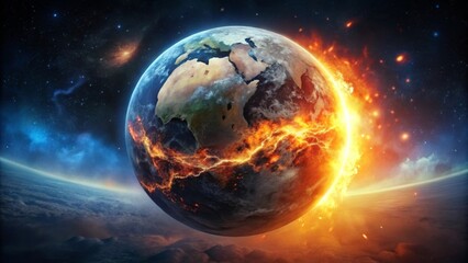 planet earth in space