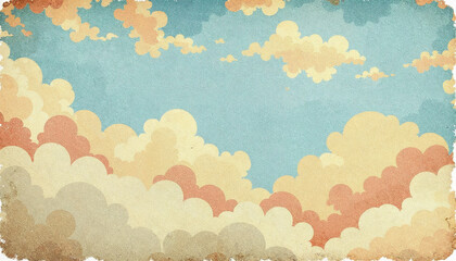 Vintage style of cloud and sky HD background