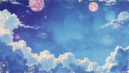 Vintage style of cloud and sky HD background