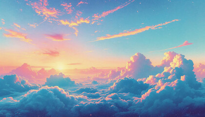 Vintage style of cloud and sky HD background