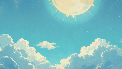 Vintage style of cloud and sky HD background