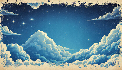 Vintage style of cloud and sky HD background