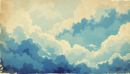 Vintage style of cloud and sky HD background