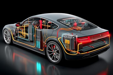 Electric Car Interior Diagram