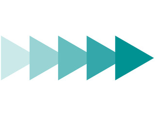 グラデーション連続矢印