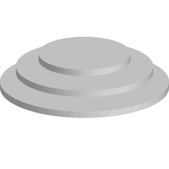 3D Podium White