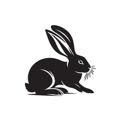 Obraz premium Cute fluffy cartoon vector illustration of a small white bunny animal