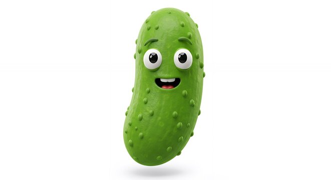 Cartoon pickle character image