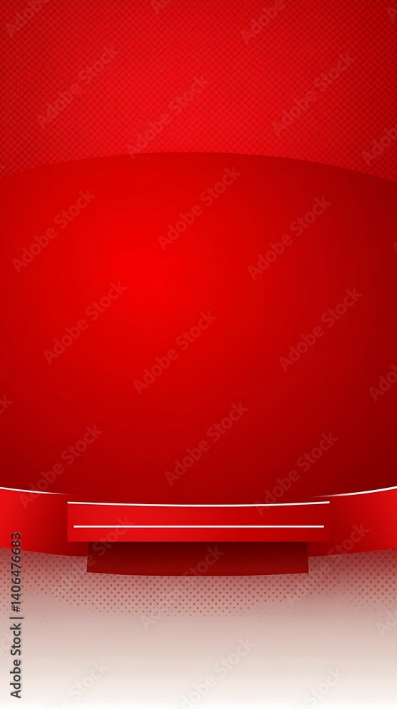 Poster dynamic scarlet presentation backdrop for product display showcases