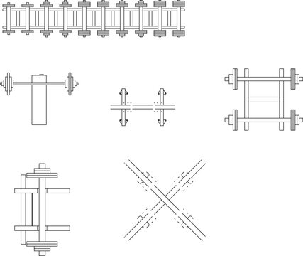 silhouette design vector illustration sketch image of fitness equipment free weights for exercising in the gym sport center