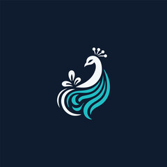 Majestic peacock logo