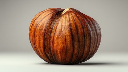 Single, whole chestnut, detailed view