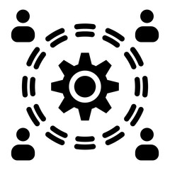 Stakeholders Glyph Icon Style