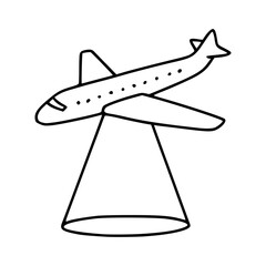 aircraft ground service line art