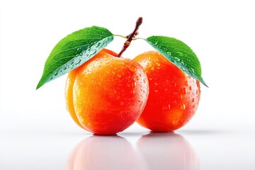Juicy Apricots with Dew Drops