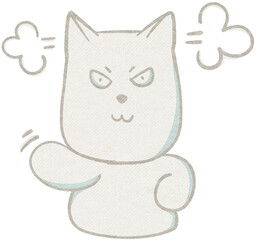 Cute White Dog Sticker