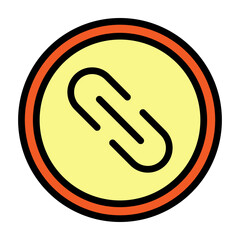 Link Vector Filled Icon Design