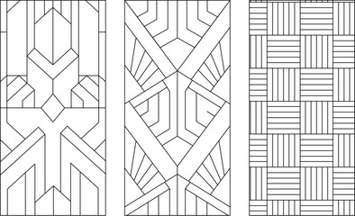 silhouette design vector illustration sketch image decoration background ornament abstract modern art deco retro 