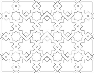 silhouette design vector illustration sketch drawing ornament decoration decoration background pattern seamless abstract modern minimalist lines in frame