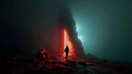 Space Space Explorer Moment Alien Climbing 