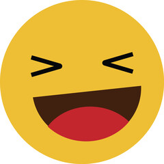 vector illustration of a smile emoji