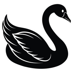 swan vector sihouette