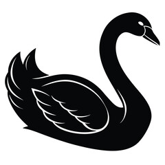 swan vector sihouette