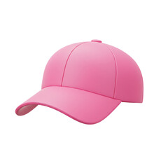 Pink baseball cap mockup isolated transparent background perfect for branding and design projects this stylish hat is ideal for summer apparel and sportswear