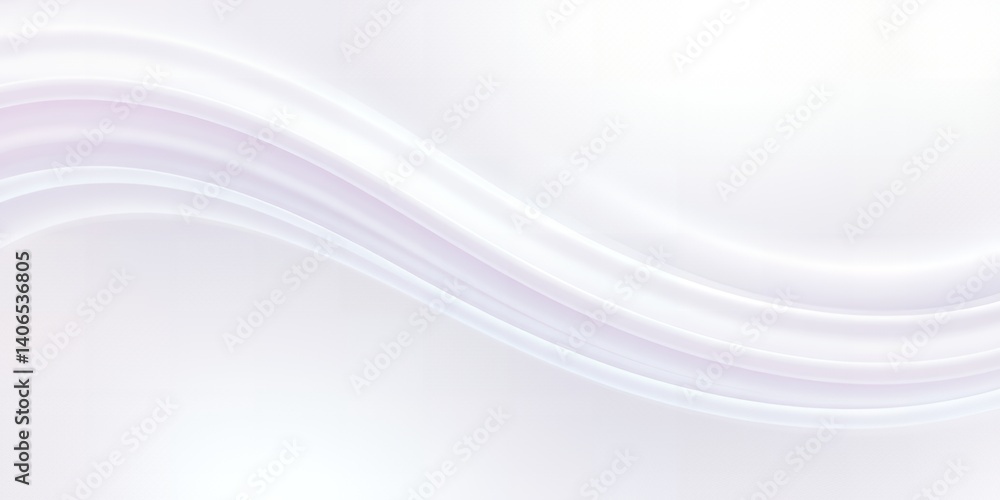 Poster elegant white silk fabric draped softly background texture abstract wave pattern design