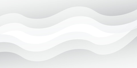 Abstract wave lines white background with gradient color and artistic dynamic line decoration art